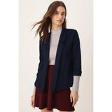 Armonika Kadın Lacivert Duble Kol Ceket ARM-26K001054 - S