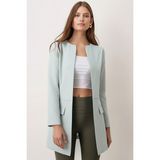 Armonika Kadın Mint Beli Dikişli Uzun Ceket ARM-26K001017 - XL