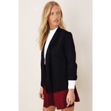 Armonika Kadın Siyah Duble Kol Ceket ARM-26K001054 - XL