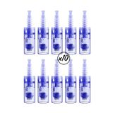 ARMONİKONYA 12 Pin 10 Adet Dr.pen Dermapen A6 Soketli Mavi Orjinal Steril Paket Mym Dermapen Iğnesi