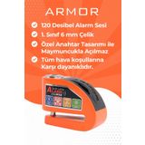 Armor 6mm Güvenlik Sertifikalı Alarmli Disk Kilidi -606 Mva