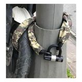 Armor 714 Military Serisi Çelik Zincir 1.80 mt 14 mm U Motosiklet Kilidi - Antrasit - Option-1