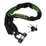 Armor Motosiklet İçin Yüksek Güvenlikli Dövme Çelik Zincir Kilit 10Mmx1.20mt-810 Mv