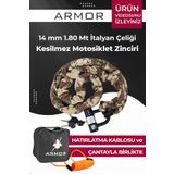 Armor Mv Kesilmez Motosiklet Zincir Kilit 14 Mm 1.80 Mt U Kilit 714