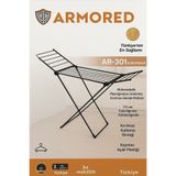 Armored Home Product Zırhlı-Kırılmaz-EXTRA KALIN BORULU Sağlam Çamaşır Kurutmalığı Ar-301