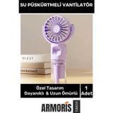 Armoris l Taşınabilir 3 Kademeli 1200 mAh Uyumlu Usb Şarjlı Su Hazneli Püskürtmeli Mini Klima Vantilatör