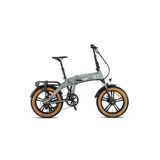 Armour - 20 - Katlanır (Fat Bike) - 7 Vites - H.disc - Elektrikli - Mat Gri / Gri