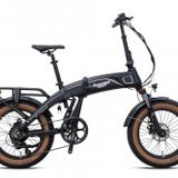 ARMOUR -20"Katlanir (FAT Bike) -7 Vites-Elektrikli- Mat Siyah-Gri