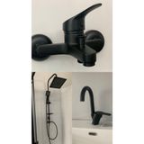 armour armatür Siyah Banyo Seti Siyah