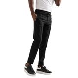 Armürlü Regular Fit Beli Lastikli Ve İplikli Önü Dikişli Mevsimlik Kumaş Erkek Jogger Pantolon SİYAH 33