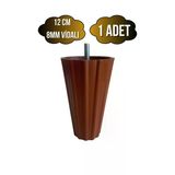 Armut Kahverengi Plastik 12Cm 8Mm Vidalı Mobilya Koltuk Ve Baza Ayağı(12Cm)(Kahverengi)(8Mm)(Vidalı) Kahverengi 12Cm 12Cm - 1 Adet
