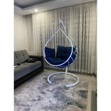 Armut Salıncak Deluxe Beyaz - Lacivert Minder