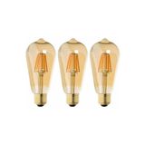 Armut Tipi Edison Model Filament Tasarruflu St64 Led Rustik Dekoratif Ampul Vintage Aydınlatma (3, 6 Watt st64)