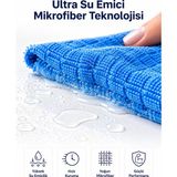Armüz 40X40 Mikrofiber Temizlik Bezi Iz Bırakmayan Cam Ayna Mobilya Mutfak Temizlik Bezi