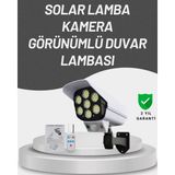 Armüz 77 Led'li Güneş Enerjili Güvenlik Lambası ve Kukla Kamera – Hareket Sensörlü, 2400MAH Pilli