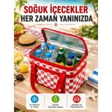Armüz Alüminyum Folyo İç Yüzeyli Termos Çanta Kamp Plaj Market Ve Piknik Çantası