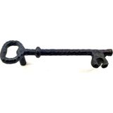 Armüz Antika Tarz Dekoratif Pirinç Anahtar Şeklinde Kapı Çekme Kolu, Mobilya, Sandık, Kutu Kulbu - 128MM, Oksit