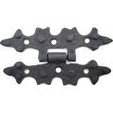 Armüz Antika Tarz Dekoratif Pirinç Yıldız Menteşe - 84X44 Mm, Oksit