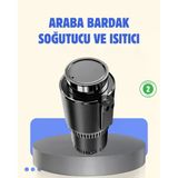 Armüz Araç Içi Akıllı Bardaklık Isıtıcı Soğutucu Dijital Ekranlı