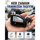 Armüz Çelik Gövdeli Alarm Disk Kilidi Motosiklet Ve Bisiklet İçin Güvenlik Yeni Nesil