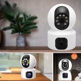 Armüz Çift Kameralı Wifi Bağlantılı Gece Görüşlü Ev Tipi Güvenlik Kamerası Yosee