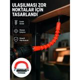 Armüz Dmax Esnek Şaftlı Matkap Bits Uç Seti 12 Parça Vida Montaj ve Tamir Seti