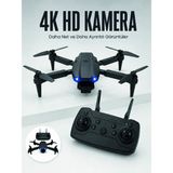 Armüz E99 Pro 4K Hd Kameralı Katlanabilir Drone App Kontrollü Uzaktan Kumandalı Mini Drone - Çok Renkli