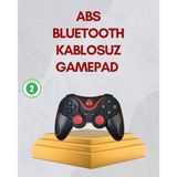 Armüz Ergonomik Tasarımlı Kablosuz Bluetooth Gamepad Titreşimli