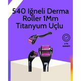 Armüz Evde Güvenli Kullanım Için Titanyum Derma Roller – Siyah Saplı