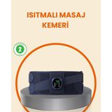 Armüz Isıtmalı Masaj Kemeri Dijital Ekranlı Bel Çevresi 100 cm Altı Uyumlu
