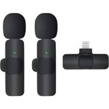 Armüz K9 Kablosuz Yaka Mikrofonu Lightning 2’li Mini Mikrofon Youtube Tik Tok 2 Adet