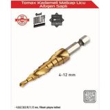 Armüz Kademeli Matkap Ucu 4-12 mm Arası - Altıgen Saplı