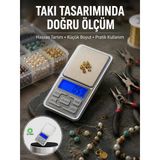Armüz Mavi Işıklı LCD Ekranlı Hassas Tartı Terazisi Yeni Nesil