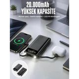 Armüz Powerbank 20.000 Mah Dijital Göstergeli LCD Ekran Uzun Pil Ömrü Yeni Nesil