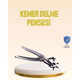Armüz Profesyonel Deri Delme Pensesi Döner Başlıklı Kemer Delici 6 Fonksiyonlu