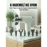 Armüz Profesyonel Kas Gevşetici Masaj Tabancası 8 Değiştirilebilir Başlıklı Kablosuz Masaj Cihazı