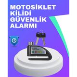 Armüz Su Geçirmez Alarm Disk Kilidi Motosiklet Scooter Bisiklet Güvenlik