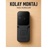 Armüz Wi-Fi Akıllı Görüntülü Kapı Zili | Hd Kamera, Gece Görüşü ve Telefon Bildirimli