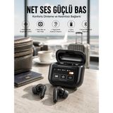 Armüz Yeni Nesil Bluetooth Kulaklık Ekranlı Yüksek Ses Kaliteli Uzun Şarj Süreli