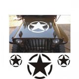Army Star Askeri Yıldız Araba Off-road Araba Sticker Set 2 Araba
