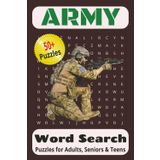 Army Word Search Puzzle Book | 50+ Puzzles for Adults, Seniors And Teens: Word Searches With Easy To Read Print About Army, Armed force, Air Force and ... Gift for Vacation, Holiday and Free Time.