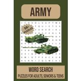 Army Word Search Puzzle Book: Word Searches with Easy to Read Print about Army, Air Force, Navy and More | 6x9 inches, 110 pages | 50+ Puzzles... Gift for Vacations, Holidays and Free Times