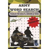 Army Word Search Puzzle Book: Word Searches with Easy to Read Print about Army, Special Forces Recon, Air Force, Marines, Navy, Military Ranks, Roles ... Gift for Vacations, Holidays and Free Time
