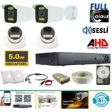 Arna 2 Dış 2 Iç 4 Kameralı 5 Mp 8 Warm Ledli Waterproof Ahd Güvenlik Seti 250 GB HDD Dahil- ST-25058WT