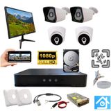 Arna 2 Dış 2 İç Kamera Monitör Ve 500gb Hdd Ahd Güvenlik Seti