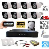 ARNA 2MP 3.6 MM SU GEÇİRMEZ 8 DIŞ KAMERALI HAREKET ALGILAMALI 500 GB HDD DAHİL AHD GÜVENLİK SETİ - ST82500