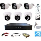 ARNA 3 İÇ 3 DIŞ KAMERALI 2 MP 1080P 3.6 MM GENİŞ AÇILI 320 GB HARDDİSK DAHİL AHD GÜVENLİK KAMERA SETİ - ST-233320