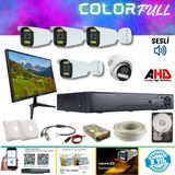 Arna 4 Dış 1 Iç Kameralı Monitör ve 1tb HDD Dahil Ahd Güvenlik Sistemi