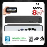 Arna 8mp 10 Kanal Nvr Kamera Kayıt Cihazı ( IP KAMERA ÇALIŞTIRIR )- ARNA810