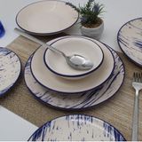 Arna Desenli Porselen Royal 48 Parça 12 Kişilik Yemek Takımı